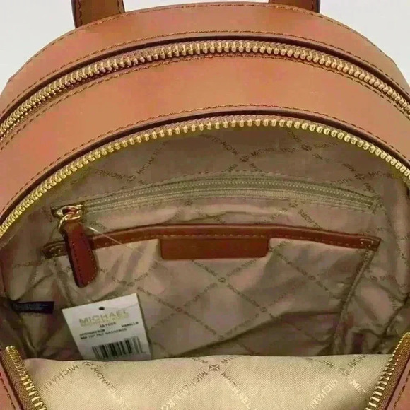 Michael Kors Backpack Jaycee Medium Backpack MK Signature Vanilla - Picture 8 of 9